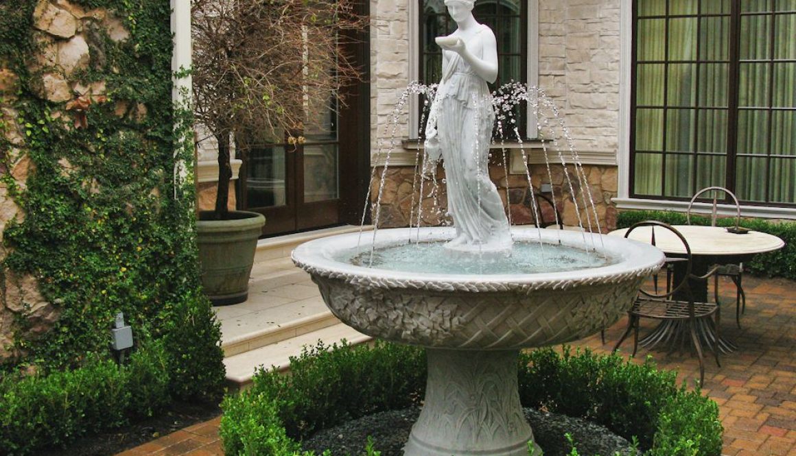 Small classical fountain