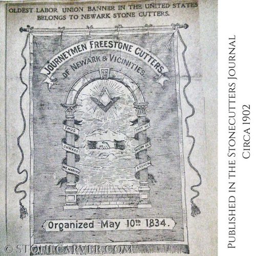 Newark stonecutters banner 1834